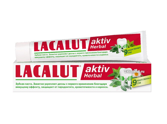 Зубная паста LACALUT Aktiv Herbal