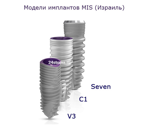 Импланты MIS (модели V3, C1, Seven)