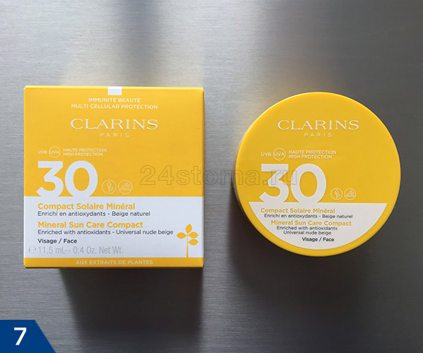 Clarins® «Compact Solaire Minéral Visage»