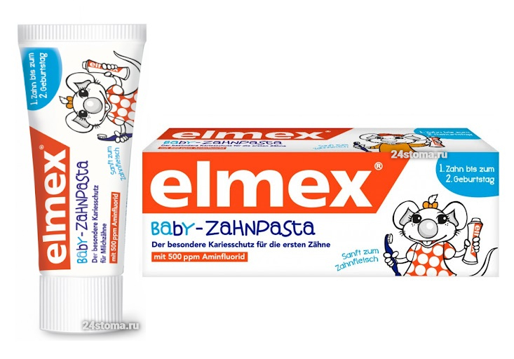 Детская зубная паста Elmex BABY (от 0 до 2 лет)