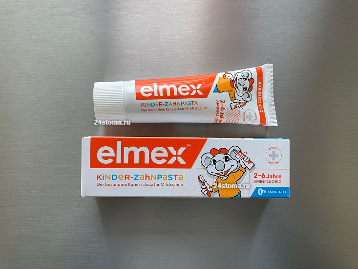 Зубная паста Elmex Kids (от 2 до 6 лет)